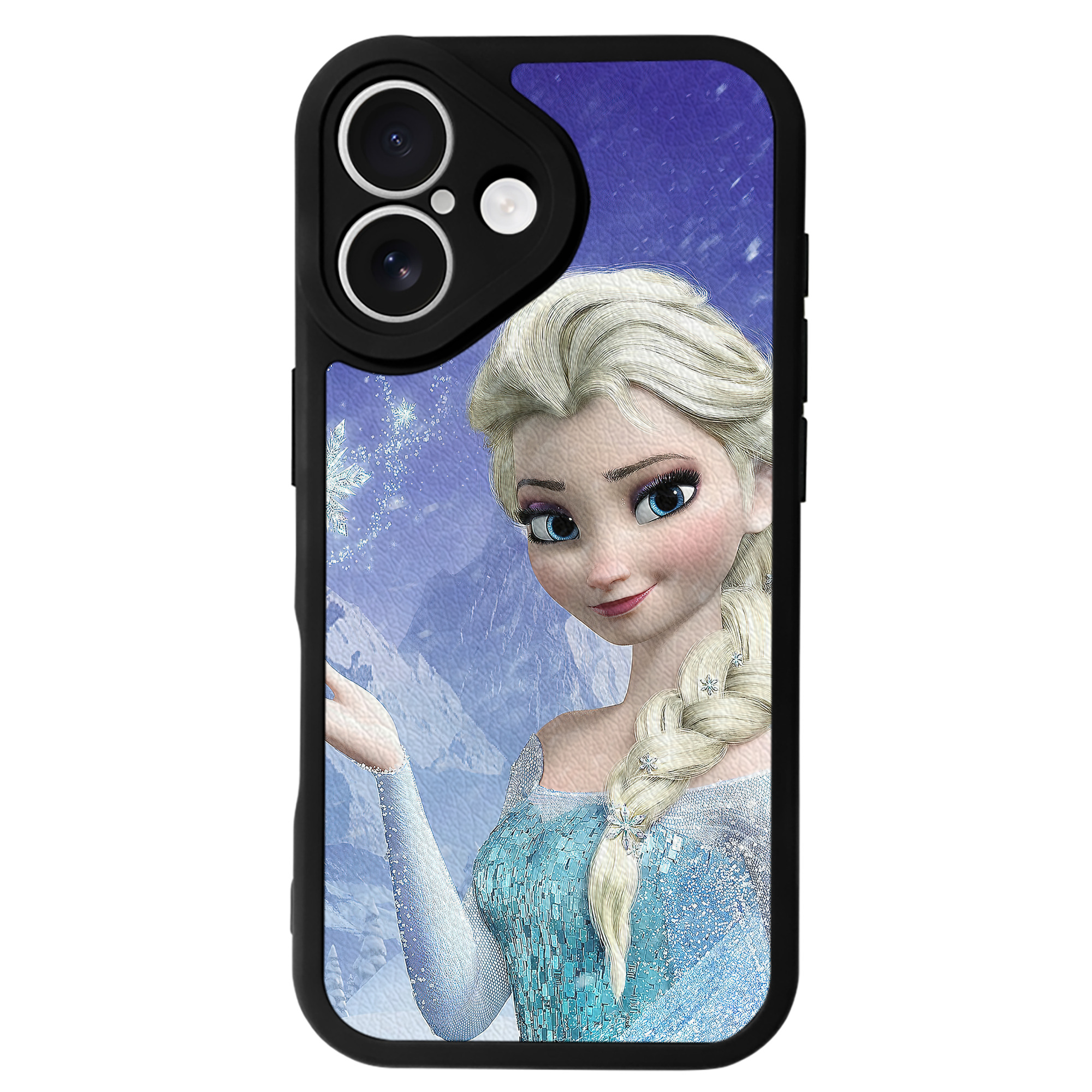 （画像用） アナと雪の女王 アンナ エルサ Frozen Anna Elsa 【iPhone 16シリーズ対応】シリコンスマホケース（レザー調） 材質：シリコン